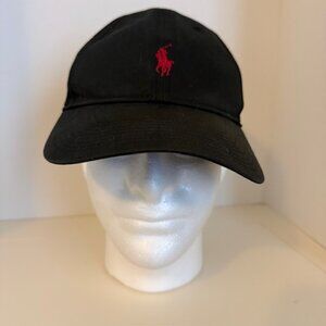 Polo Ralph Lauren Hat Cap Blue Adjustable Strap Hook Loop Strap Back